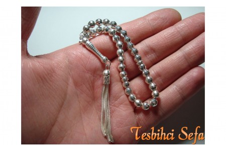 925.Ayar Saf Gümüş Tesbih-4