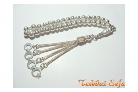 925.Ayar Saf Gümüş Tesbih-5