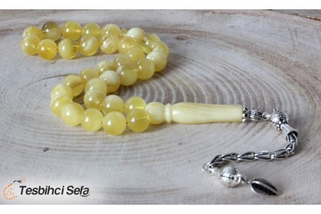 Gümüş Püsküllü Damla Kehribar