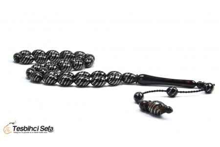 Gümüş İşlemeli Kaplumbağa Tesbih