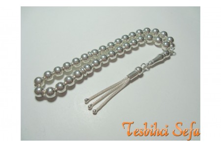 925.Ayar Saf Gümüş Tesbih-8