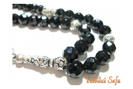 Gümüş Aksesuarlı Onıx Tesbih