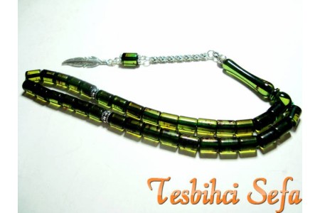 Kesme Model Yeşil Damla Kehribar