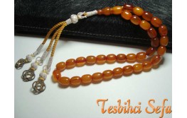 Damarlı ( Hareli ) Osmanlı Kehribar Tesbih