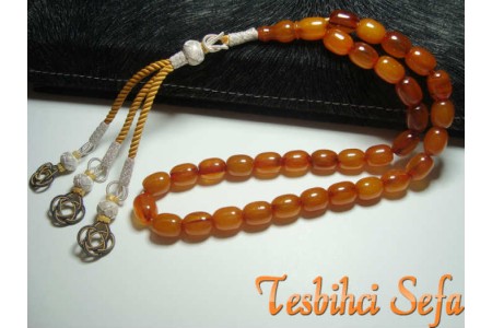 Damarlı ( Hareli ) Osmanlı Kehribar Tesbih