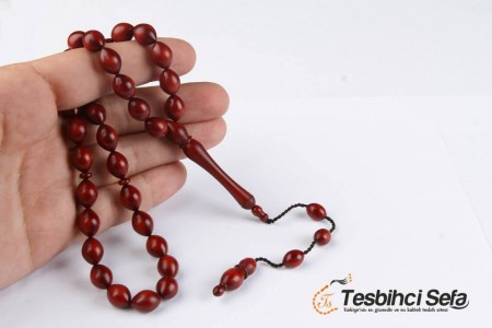 Koyu Renk Beyzi Model Alman Fiber Tesbih