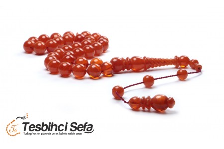 Özel İmameli Turuncu Ateş Kehribarı