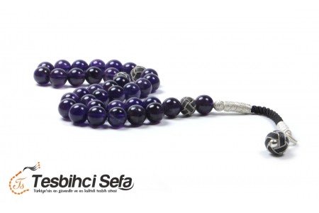 Kazaz Püsküllü Ametist Tesbih