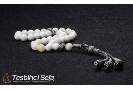 Üçlü Kazaz Püsküllü Sedef Tesbih