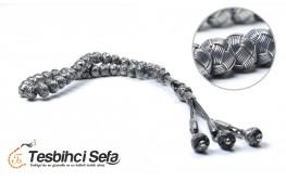 1000 Ayar Koyu Gri Kazaz Tesbih