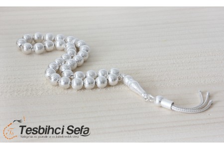 925 Ayar İşlemeli Gümüş Tesbih
