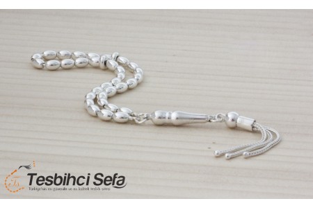 925 Ayar Küçük Boy Gümüş Tesbih