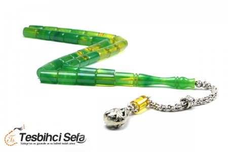 Kesme Model Çift Renk Kehribar