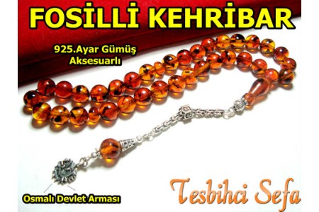 Fosilli Damla Kehribar (Osmanlı Devlet Armalı) Fosilli Damla Kehribar (Osmanlı Devlet Armalı)