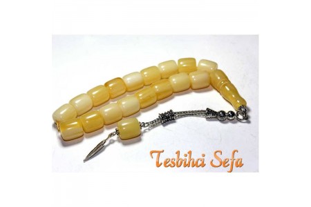 Damla Kehribar Rengi 17'lık Efe Tesbih