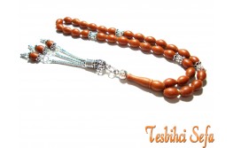 Gümüş Aksesuarlı Fiber Tesbih Gümüş Aksesuarlı Fiber Tesbih