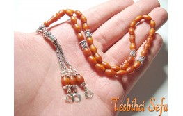 Gümüş Aksesuarlı Fiber Tesbih-2 Gümüş Aksesuarlı Fiber Tesbih-2