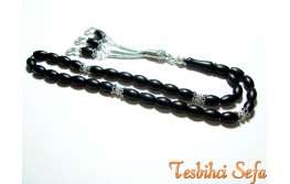 Gümüş Aksesuarlı Fiber Tesbih-3 Gümüş Aksesuarlı Fiber Tesbih-3