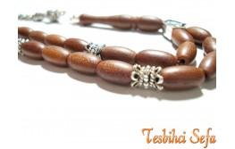 Gümüş Aksesuarlı Fiber Tesbih-5 Gümüş Aksesuarlı Fiber Tesbih-5