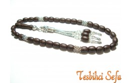 Gümüş Aksesuarlı Fiber Tesbih-6 Gümüş Aksesuarlı Fiber Tesbih-6