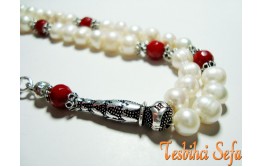 Gümüş Aksesuarlı İnci Tesbih-2 Gümüş Aksesuarlı İnci Tesbih-2