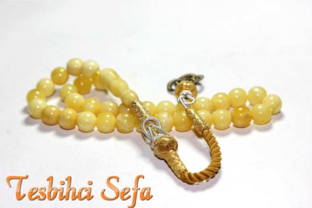 7,5.mm Has Damla Kehribar- Kazzaz Püsküllü