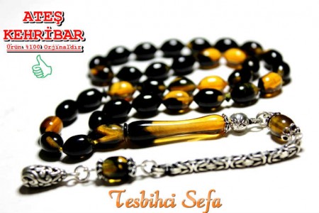 Güzel Bir Ateş Kehribar Tesbih