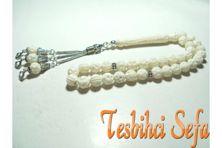 İşlemeli Deve Kemiği Tesbih