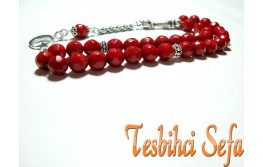 Gümüş Aksesuarlı Mercan Tesbih Gümüş Aksesuarlı Mercan Tesbih