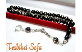 Ayyildiz İşlemeli Oltu Tesbih