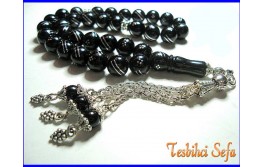 Gümüş İşlemeli Oltu Tesbih - Kampanyalı Ürün